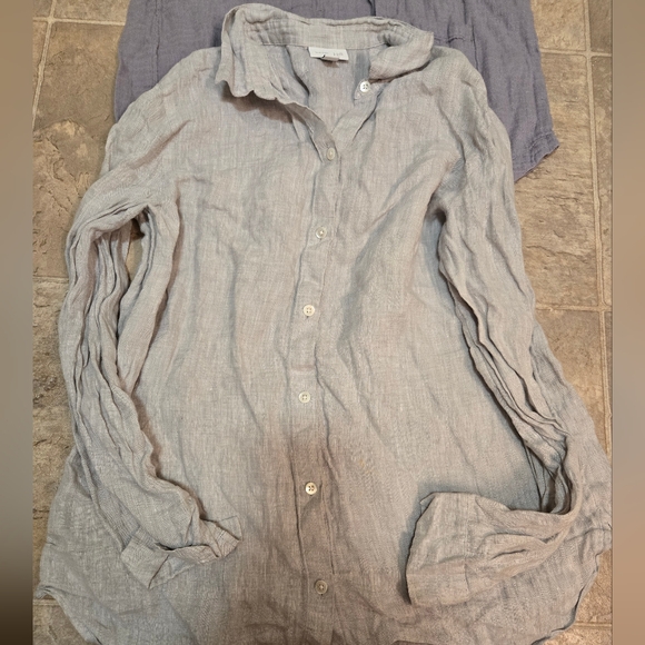 J Jill cotton gauze and linen tops S - Picture 2 of 3